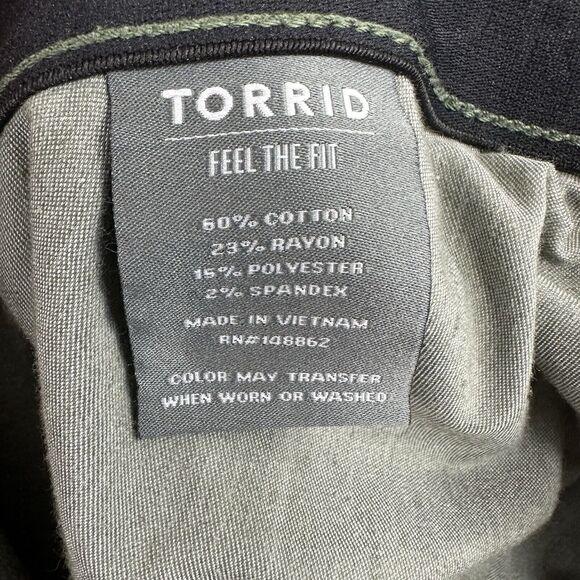 Torrid Sky High Skinny Super Soft Jeans Womens 26T Tall Stretch Olive Green - Picture 11 of 15